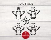 SVG + PNG Engel Weihnachtsengel Schutzengel Plotterdatei - Plotter File