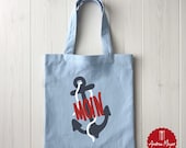 SVG + PNG Datei MOIN – Norddeutsches Geschenk Anker Plotterdatei