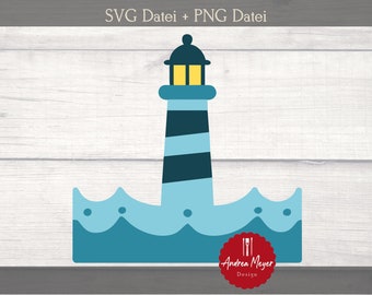 SVG + PNG-bestand vuurtorenplotterbestand - Plotterbestand