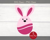 SVG + PNG Datei rosa Hase Plotterdatei - Plotter File