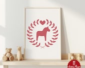 Pferd Kinderzimmer SVG | Plotterdatei Pferd Kinder Deko