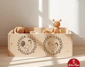 Bauernhof Tiere  – Huhn & Hahn Kinderzimmer Plotterdatei| SVG + PNG