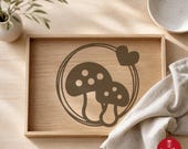 Pilz SVG Boho | Scandi Herbst Plotterdatei | Minimalistische Wald PNG | DIY Download