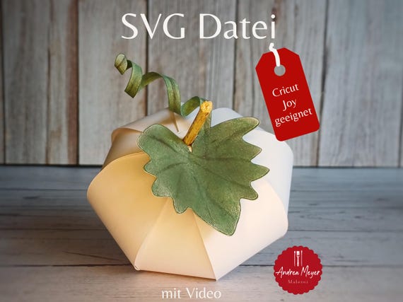 Paper pumpkin plotter file SVG | Suitable for Cricut Joy | Autumn decoration crafts, DIY pumpkin, Halloween decoration by AndreaMeyerDesign 3