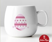 SVG + PNG Datei rosa Osterei Plotterdatei - Plotter File