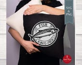 Vintage Fisch Plakette –  Fisherman Aesthetic SVG & PNG für Plotten + Sublimation | Maritimes Design für Cricut, Silhouette + Textildruck