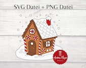SVG + PNG Datei Lebkuchenhaus Plotterdatei - Plotter File