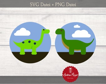 SVG + PNG-fil Dinosaurieplotterfil - Plotterfil