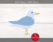 SVG + PNG Datei Möwe Plotterdatei - Plotter File