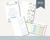 Einschulung PDF Set zum Ausdrucken – Urkunde, Einladung, Stundenplan – Schulanfang Deko für Mädchen & Jungen