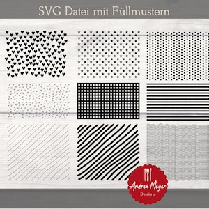 SVG-bestand met vulpatronen - Plotterbestand - Plotterbestand - Vulbestand