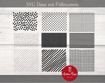 SVG 塗りつぶしパターン プロッター ファイル – Cricut、Silhouette を 