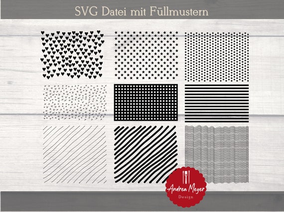 SVG fill pattern plotter file – patterns for engraving & drawing with Cricut, Silhouette – hatching, plotting with pen – fill file by AndreaMeyerDesign 3