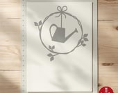 Fensterbild SVG Frühling – Kranz Motive Set zum Plotten, Frühlingsdeko für Fenster & Papier