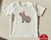 Capybara Geburtstag – süßes Tiermotiv mit Partyhut für Kinder Geschenk | Plotterdatei SVG PNG