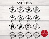 SVG Datei Bundle Kranz Kränze Frühling Ostern Sommer  -  Plotterdatei - Plotter File