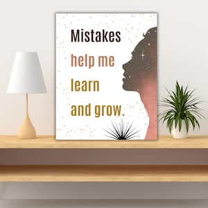 Growth Mindset Poster Bulletin Board Art Printable Classroom Decor