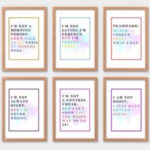 Funny Office Wall Decor Gifts Print Wall art Trendy