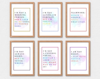 Funny Office Wall Decor Gifts Print Wall art Trendy