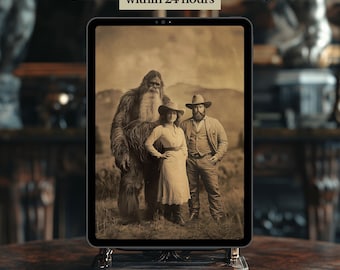 Bigfoot Couple - Digital Download, Customized Face Swap, 2 People
