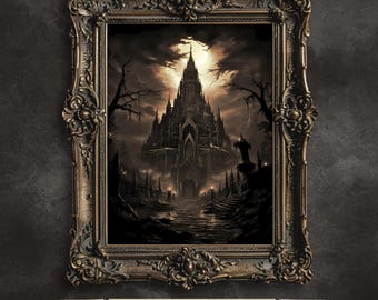 Die dunkle Kathedrale: Gotische okkulte Malerei (digitaler Download)