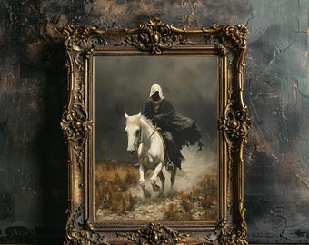 Horseman of the Apocalypse Art Print: Gothic Horror Wall Decor - Etsy