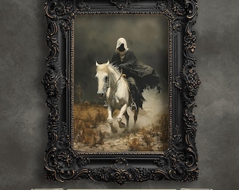 Horseman of the Apocalypse Art Print: Gothic Horror Wall Decor