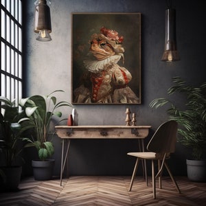 Royal Toad Wall Art Print Renaissance Animal Portrait Baroque Toad ...
