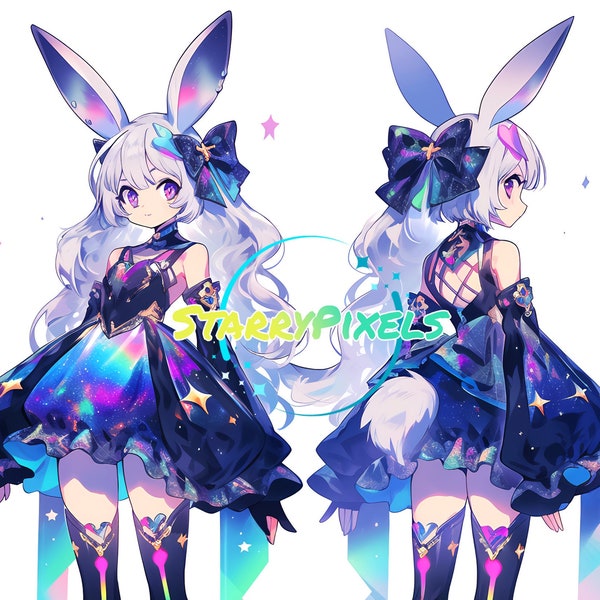 20 Edition Adoptable OC Lunar Bunny | April Adopt of the Month! | Starry Pixels