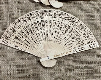 Personalized Wedding Hand Fans, Gift For Engagement,Bridal Gifts, Party Favors,Groomsman Gifts, Thank you Gift