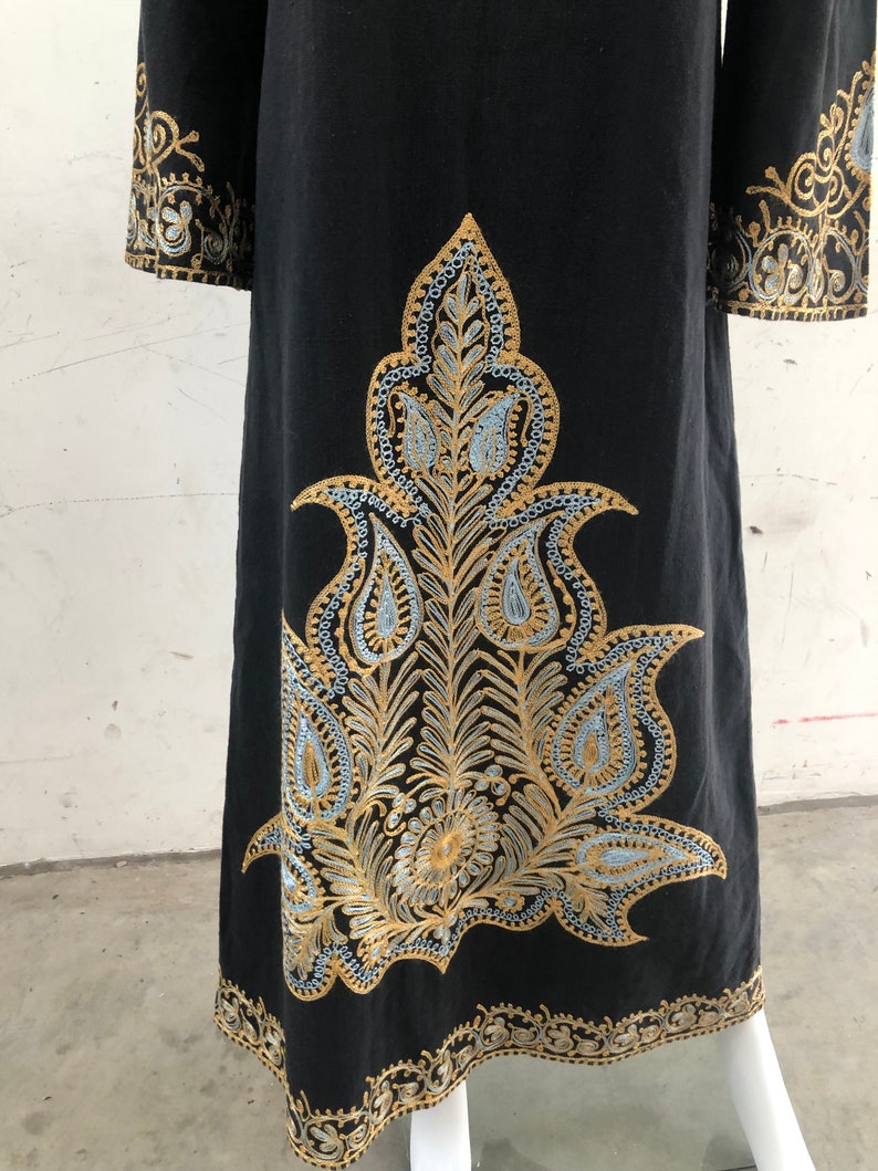 1970s Pattern, Kaftan Loose Fitting Dress - Bust 38