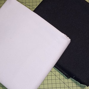 Thermocollant tissé moyen 170g/m2 couleur noir ou blanc au choix image 1