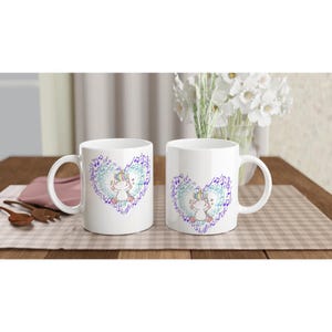 Unicorn Love Music - White 11oz Ceramic Mug