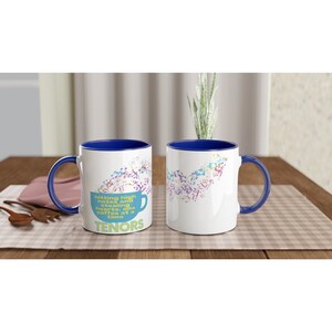 Tenors Opera Ceramic Mug with Color Inside