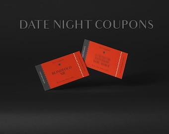 Couples Love Coupons Printable Date Night – Romantic & Playful Date Night Cards Gift for Him or Her