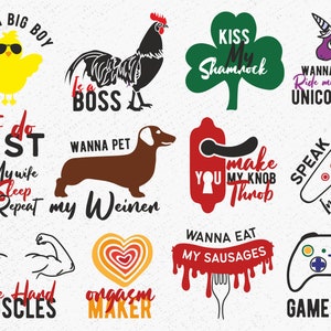 Men's Funny Underwear Sayings SVG Bundle (Digital Files)