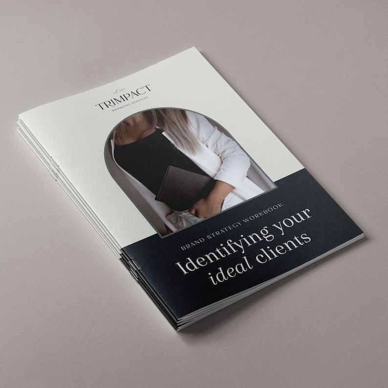 Photo of workbook cover on Identifying your Ideal Client