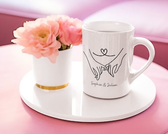 Personalisierte Tasse / Valentinstag / Wunschname / Geschenkideen / Geschenk Freundin / personalisiertes Geschenk