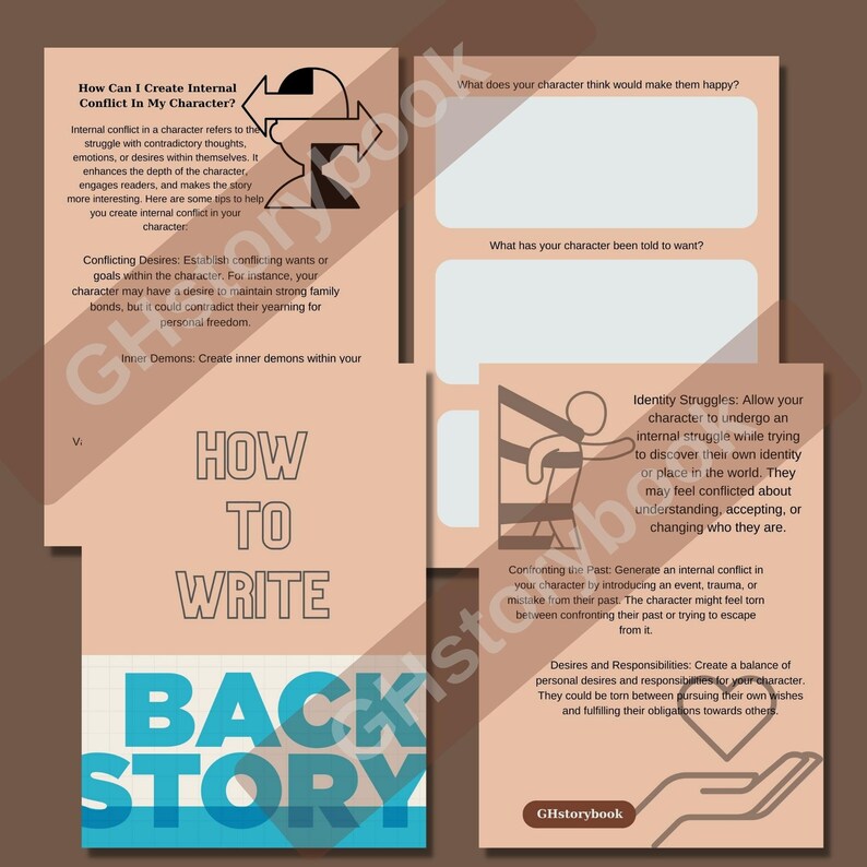Character Workbook ,character Profile, Digital or Printable Writing