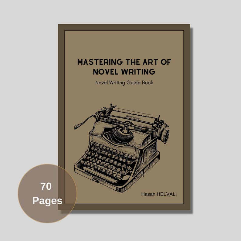 Novel Writing Book, Character Analysis, Character Workbook Digital or