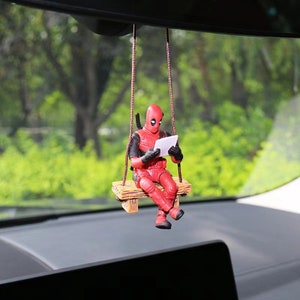 Disney Anime Car Interior Decoration Funny X-Men Deadpool Mini