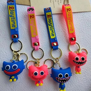 Hot Game Rainbow Friends Keychains Anime Cute Blue Monster Car Key Chains  Kawaii Toys Kids Christmas Gift Keyring - AliExpress