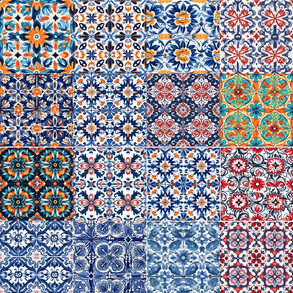 Spanish Pattern Spanish Ceramic Tile - Etsy