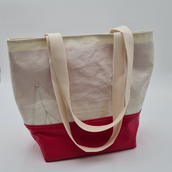 Sac en voile de bateau recyclée - modèle Manille - Rose