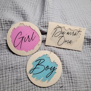 Carte à gratter / Révélation de genre / Carte de prédiction / Garçon ou fille / Tu seras grand-mère...