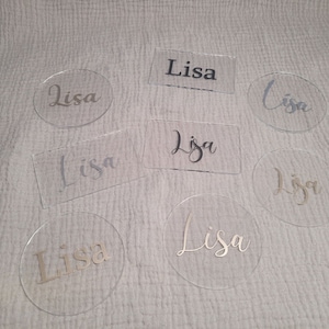 Targhetta personalizzabile / segnaposto / matrimonio / compleanno / acrilico