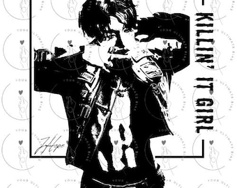 BTS J-Hope Killin&#39; It Girl Vector | BTS SVG | Kpop Design