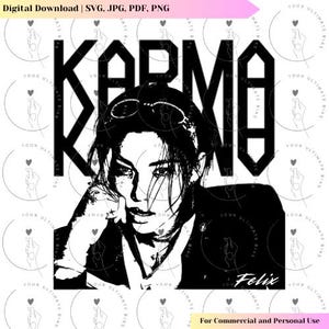 Stray Kids KARMA Felix SVG | Stray Kids Vector | Kpop Design