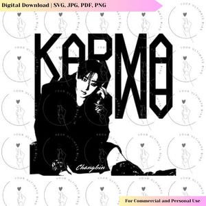 Stray Kids KARMA Changbin SVG | Stray Kids Vector | Kpop Design