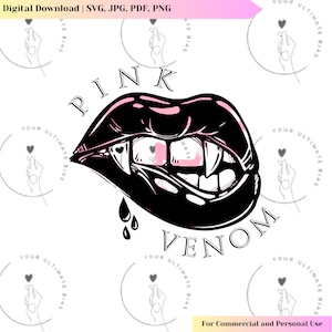 Pink Venom Vector | BlackPink SVG | Kpop Design